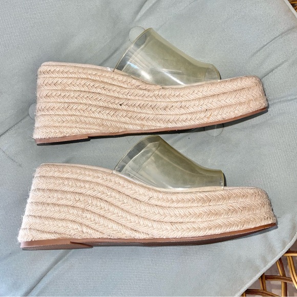 Zara clear platform slide espadrilles - Picture 3 of 6